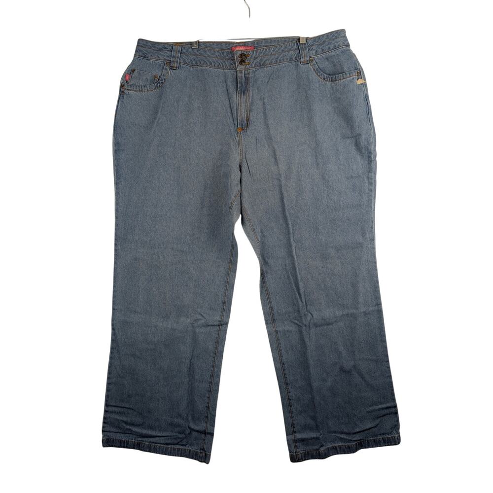 Woman Within Natural Fit 26T 32" Inseam High Rise Light Wash Denim Jeansβ
